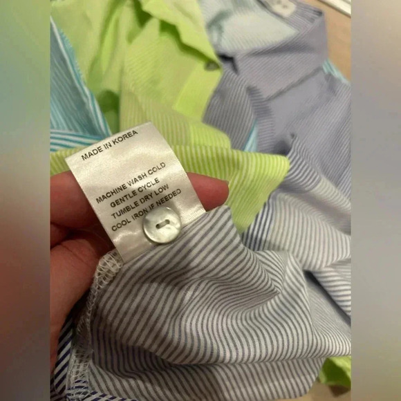 TERRA SJ Apparel Multi Colored Stripped Button Up Top / Size XS / - Picture 8 of 8